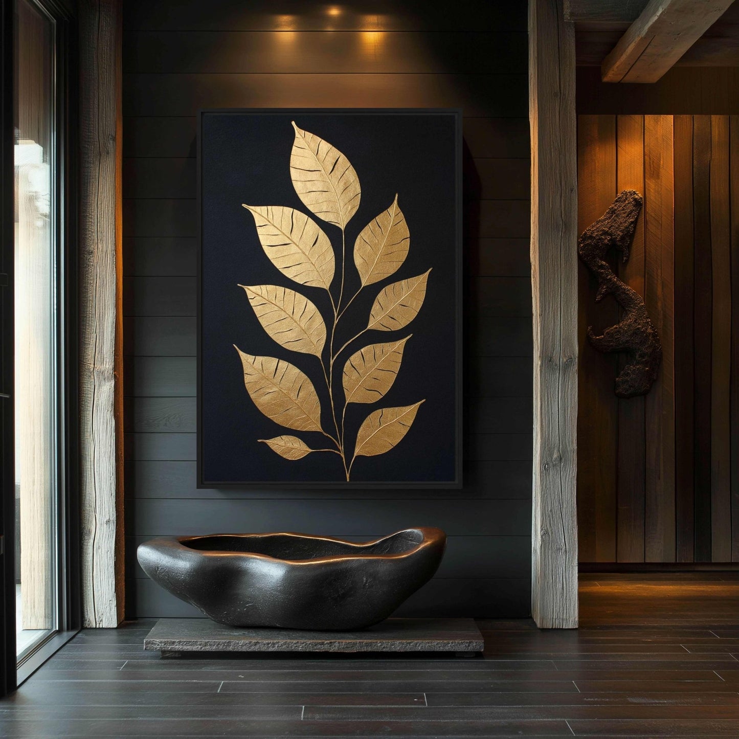 Gold Leaf Luxury Art Digital Print