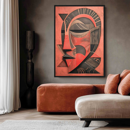 African Mask Cultural Art Framed Canvas - PaintFu