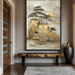 Japanese Landscape Art Framed Canvas