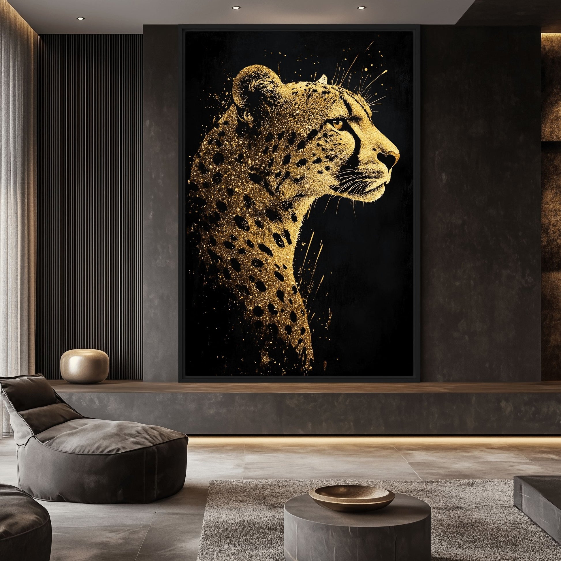 Cheetah Portrait Luxury Art Digital Print
