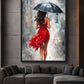 Woman With Umbrella Modern Art Digital Print