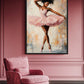 African American Ballerina Framed Canvas