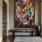Roaring Tiger Modern Art Digital Print