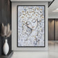 Woman Flower Head Modern Art Framed Canvas