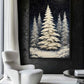 Winter Christmas Tree Framed Canvas