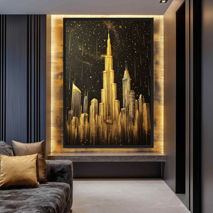 Burj Khalifa Landmark Art Framed Canvas - PaintFu