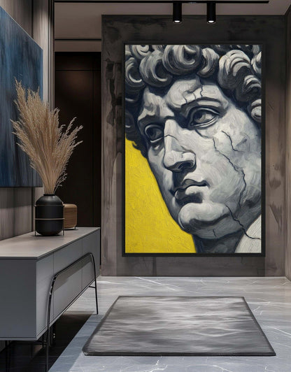 David Renaissance Art Framed Canvas - PaintFu