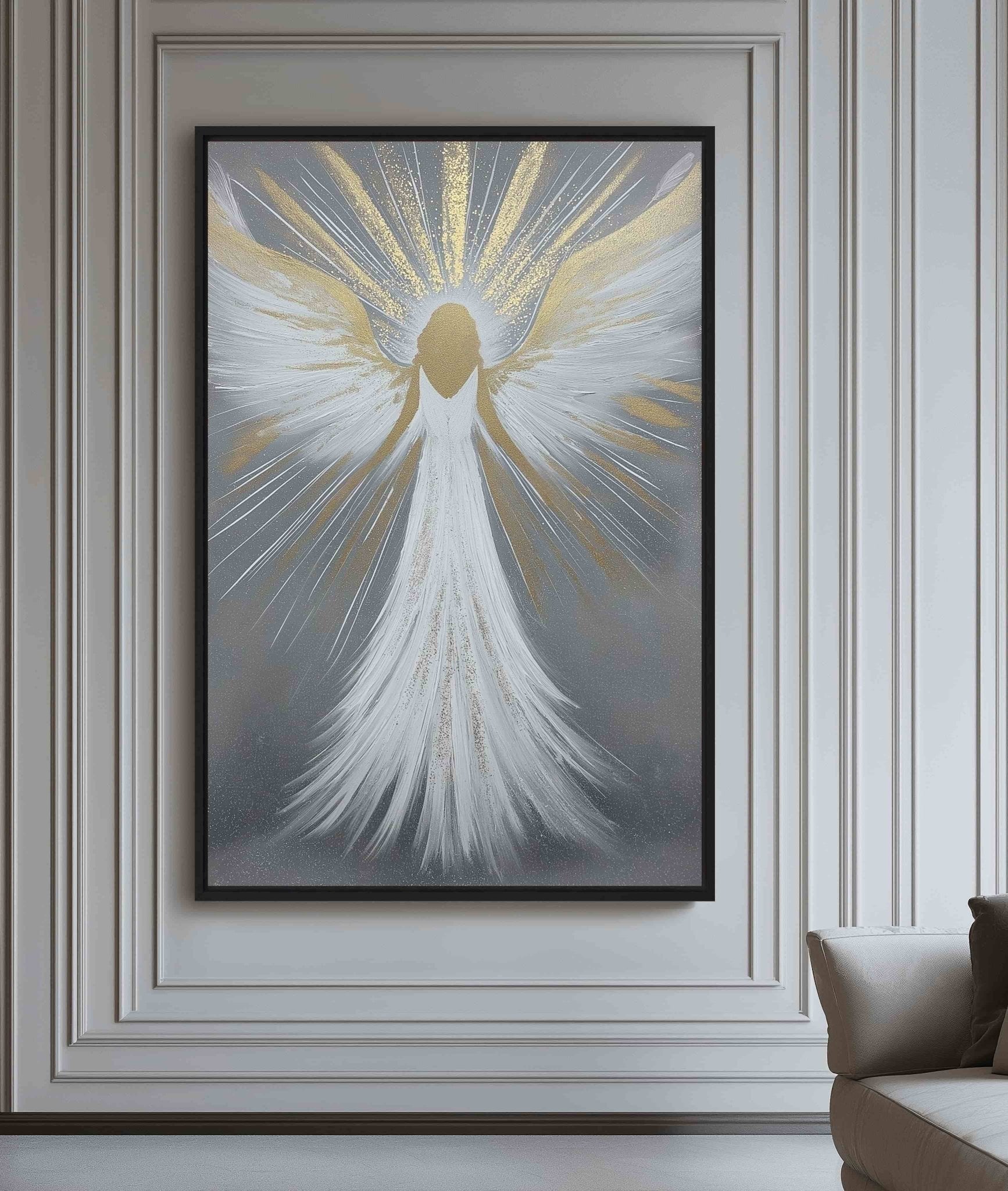 Guardian Angel Spiritual Art Digital Print - PaintFu