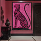 Pink Cheetah Trendy Art Framed Canvas