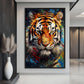 Colorful Tiger Modern Art Digital Print