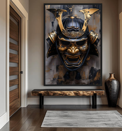 Samurai Mask Japanese Art Digital Print