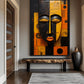 Tribal Mask African Art Framed Poster - PaintFu