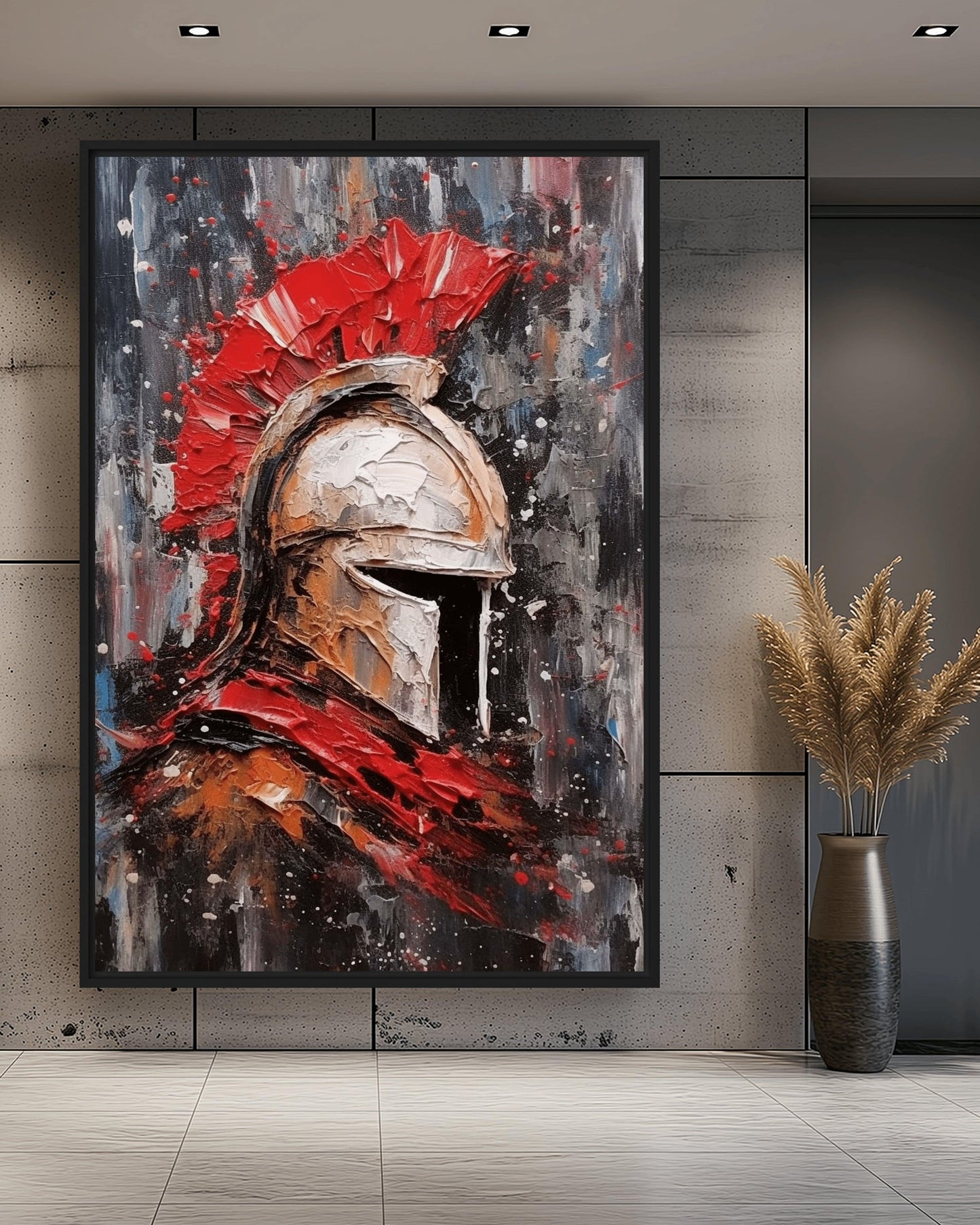 Spartan Helmet Modern Art Digital Print