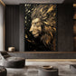 Golden Majestic Lion Art Digital Print
