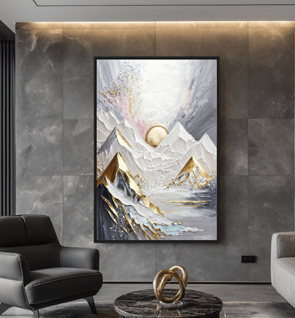 Majestic Mountains Landscape Art Digital Print