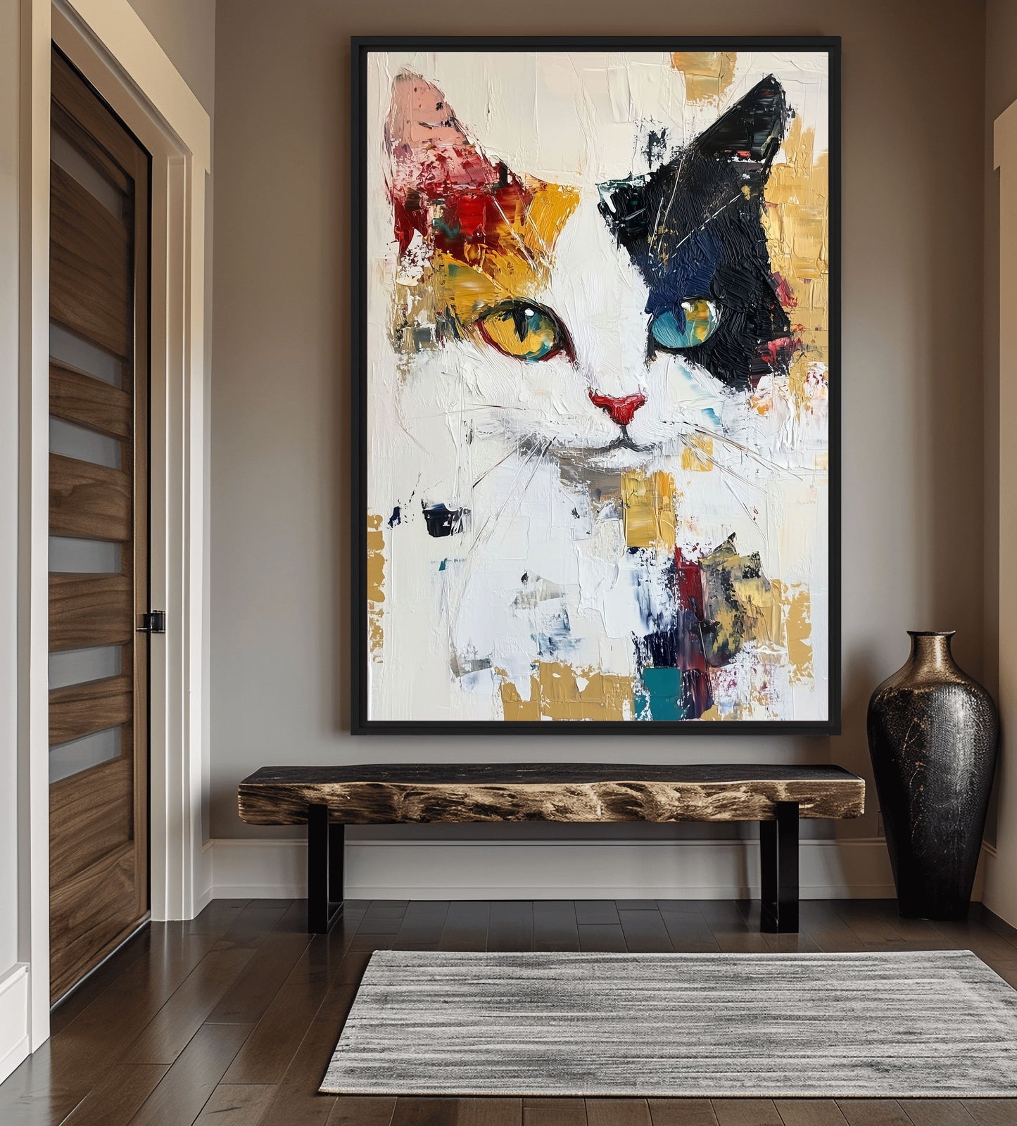 Cat Portrait Modern Art Digital Print