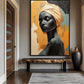 African Woman Abstract Art Digital Print