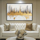 Cityscape Abstract Art Framed Canvas