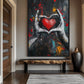 Heart Graffiti Art Digital Print