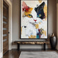 Cat Portrait Modern Art Framed Canvas - PaintFu