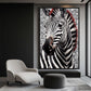 Zebra Modern Art Framed Canvas