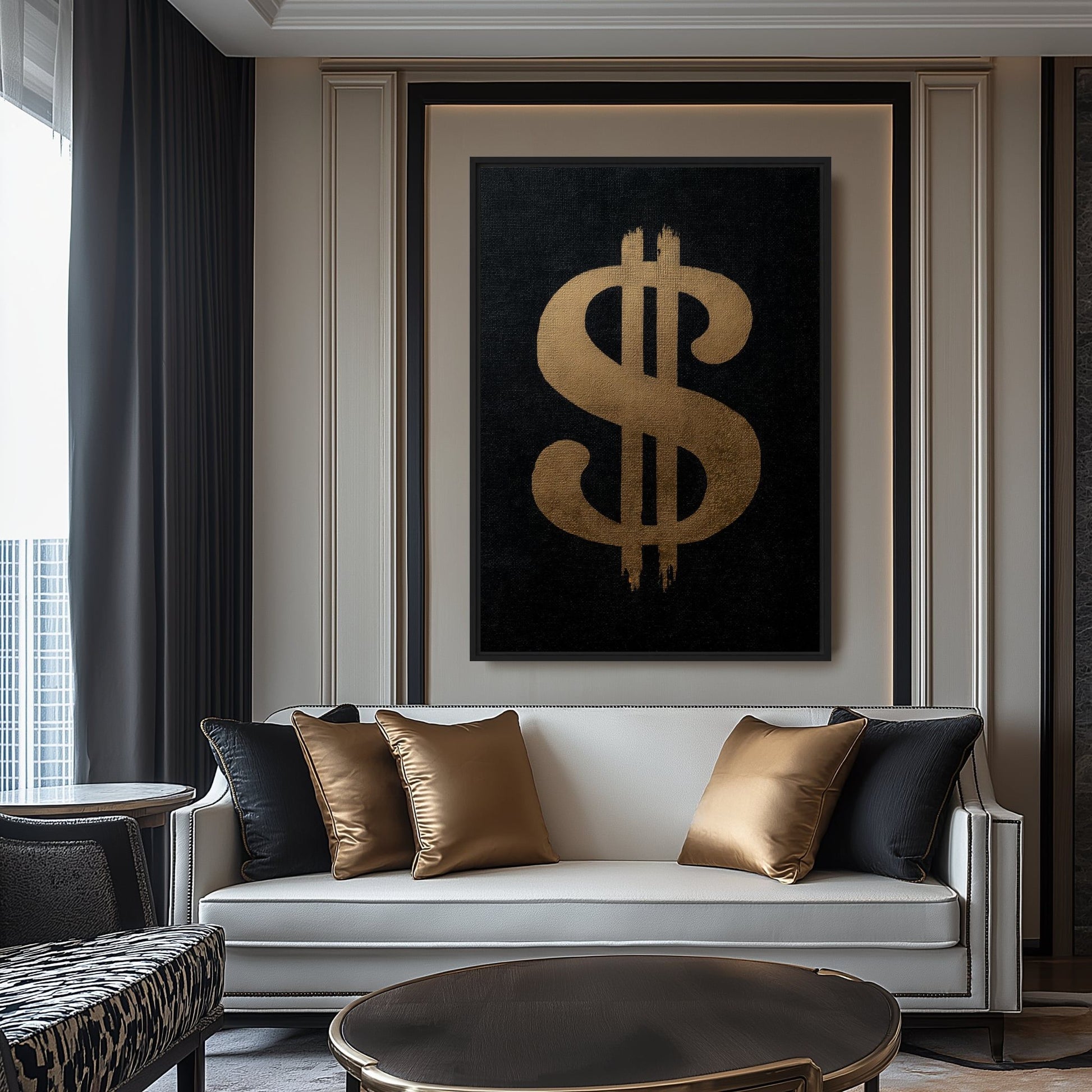 Dollar Sign Trendy Art Digital Print - PaintFu