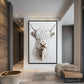 Highland Cow Modern Art Framed Canvas