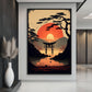 Japanese Sunset Minimalist Art Digital Print