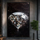 Shining Diamond Framed Canvas
