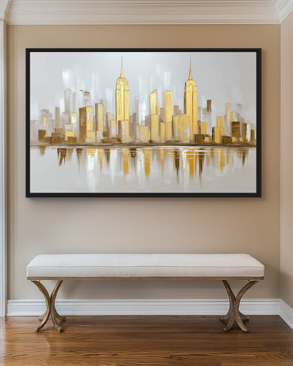 NYC Cityscape Art Framed Canvas - PaintFu
