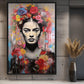 Frida Kahlo Pop Art Framed Canvas