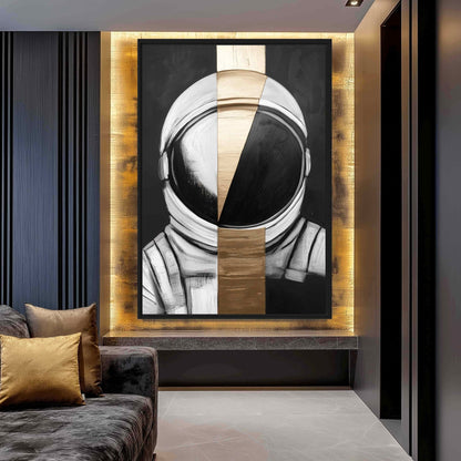 Astronaut Luxury Art Framed Canvas - PaintFu