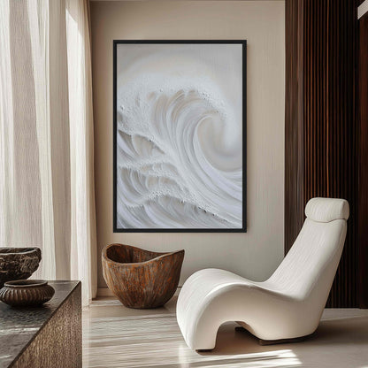 Waves Boho Style Art Canvas Print Detail | PaintFu