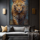 Leopard Wildlife Art Framed Canvas