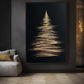 Christmas Tree Luxury Art Framed Canvas