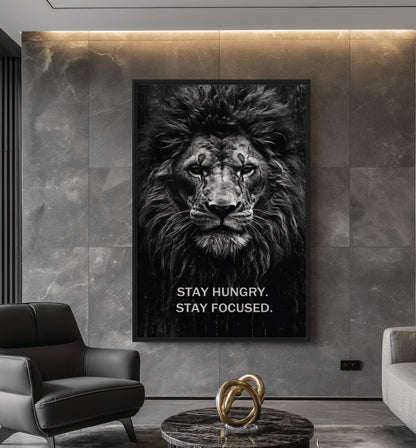 Lion Motivational Art Digital Print