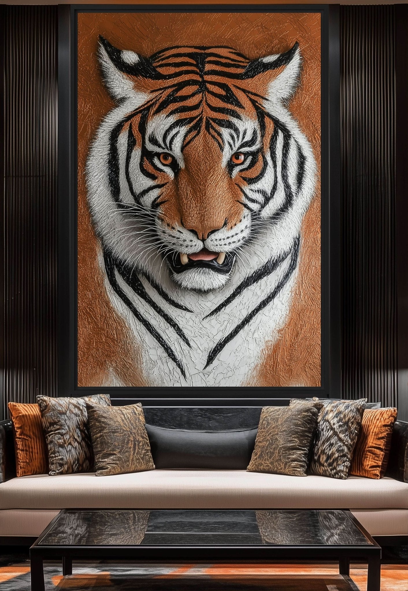 Tiger Portrait Modern Art Digital Print