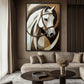 Horse Geometric Art Framed Canvas