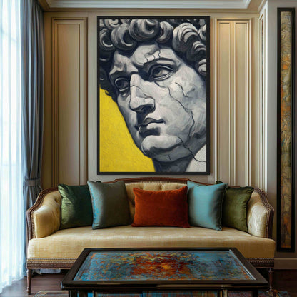 David Renaissance Art Framed Canvas - PaintFu
