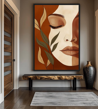 Boho Woman Art Framed Canvas - PaintFu