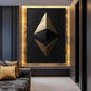 Ethereum Luxury Art Framed Canvas