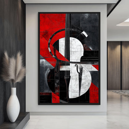 Abstract Violin Music Art Digital Print