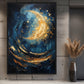 Moon Modern Art Framed Canvas