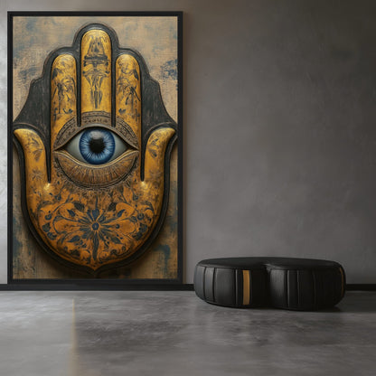 Hamsa Hand Religious Art Digital Print