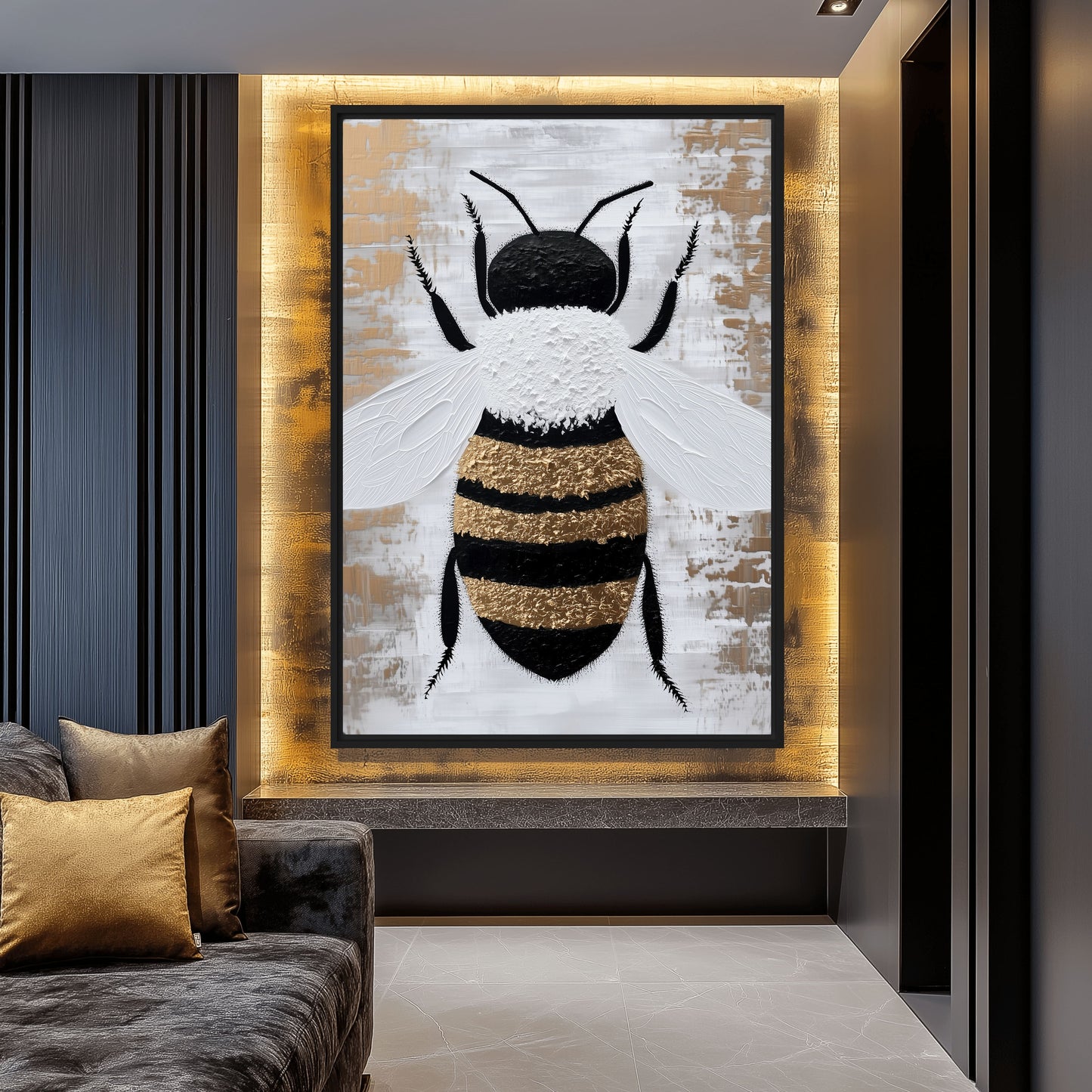 Bee Modern Art Digital Print