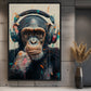 DJ Monkey Trendy Art Digital Print