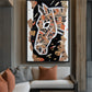 Horse Abstract Art Framed Canvas