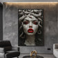 Mesmerizing Medusa Gorgon Framed Canvas