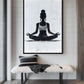 Woman Meditating Mindfulness Art Digital Print