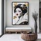 Geisha Modern Art Framed Canvas